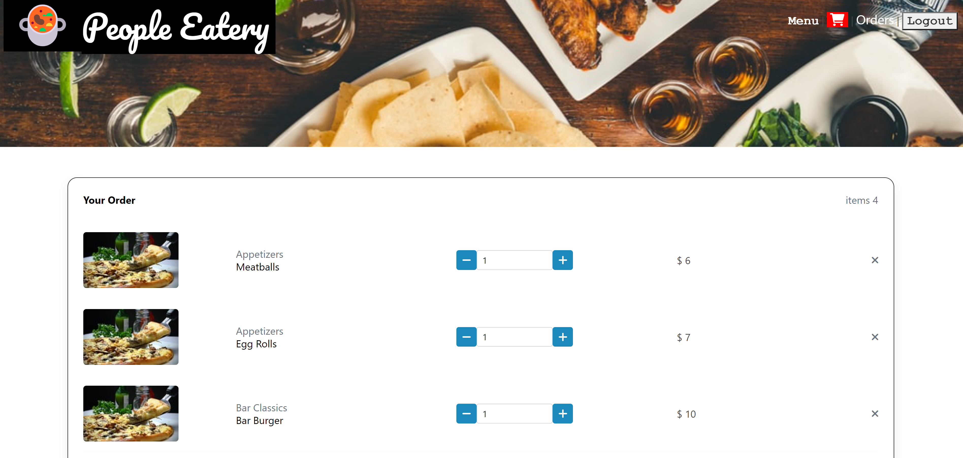 People Eatery Site Screenshot